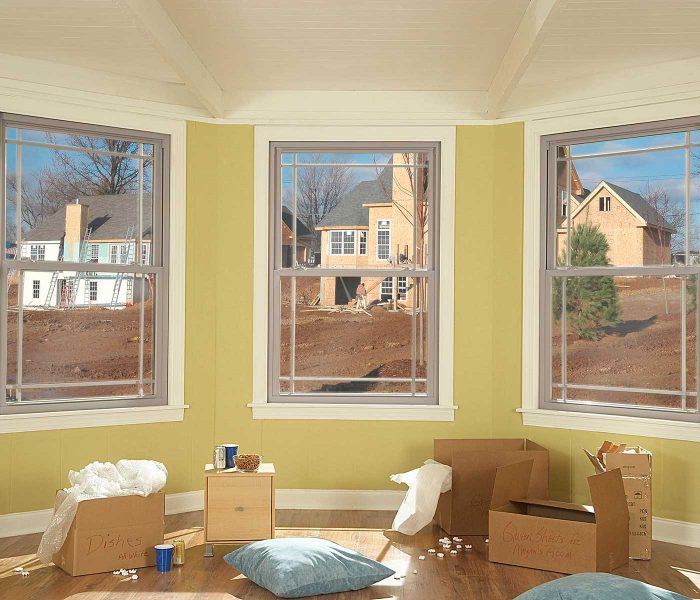 Series 460 Double Hung Windows in Clay